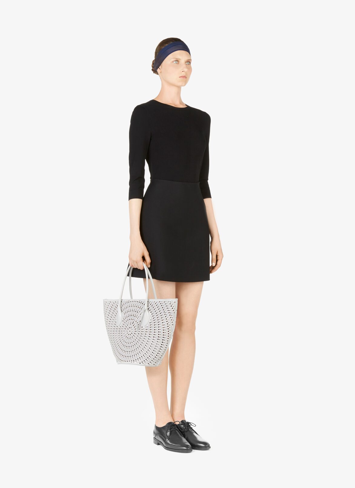 Latifa 20 Handbag ALAÏA LIGHT GRAY LATIFA 20 HANDBAG